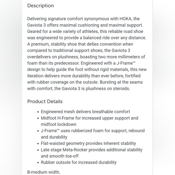 Hoka One One "Gaviota 3" Athletic Running Shoe Light Blue | Women's Size 7.5B - Picture 13 of 14